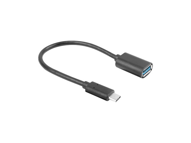 Lanberg AD-UC-UA-04 USB cable USB 3.2 Gen 1 (3.1 Gen 1) 0.15 m USB A USB C Black