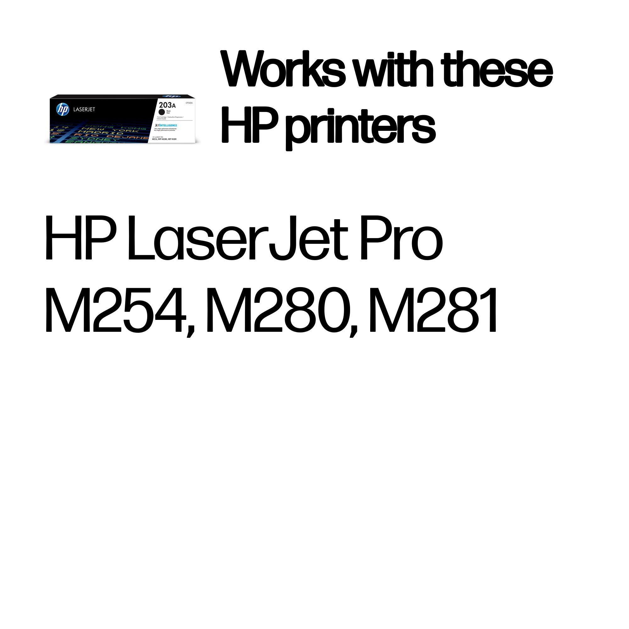 HP CF540A/203A Toner cartridge black, 1.4K pages ISO/IEC 19798 for HP Pro M 254