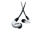 Shure AONIC 215 Headset Wired In-ear Calls/Music Translucent, White