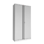 Phoenix Safe Co. Phoenix SC Series 2 Door 4 Shelf Steel Storage Cupboard in Grey with Key Lock SC1910GGK DD