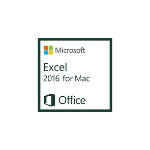 Microsoft Excel 2016 for Mac, 1u Spreadsheet 1 license(s)