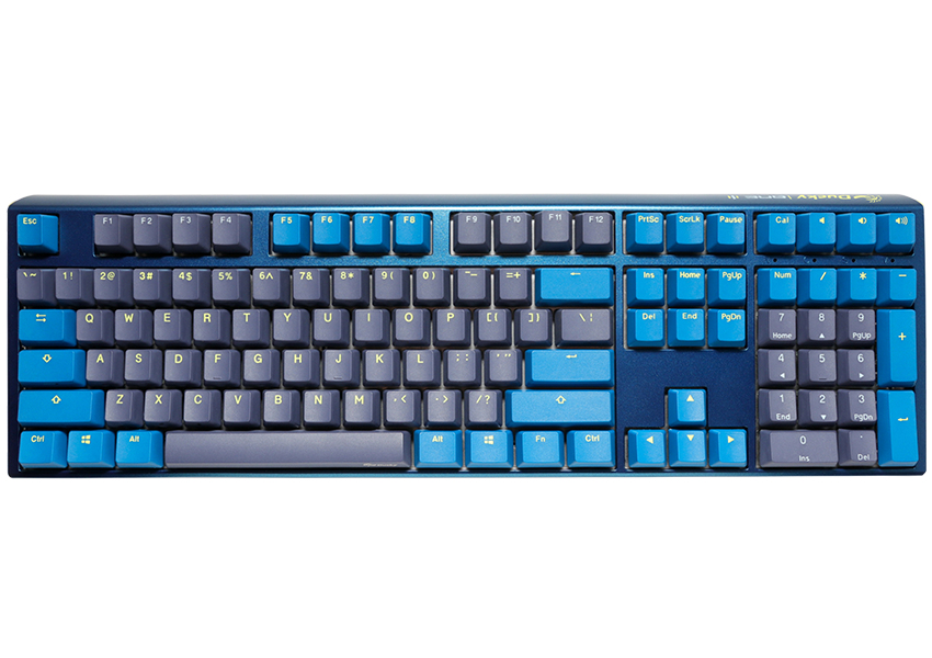 Photos - Keyboard Ducky One3 Daybreak  USB UK English Blue, Yellow, Grey DKON2108ST 