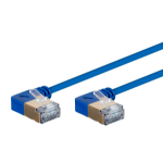 Monoprice 31015 networking cable Blue 3.94" (0.1 m) Cat6a S/FTP (S-STP)