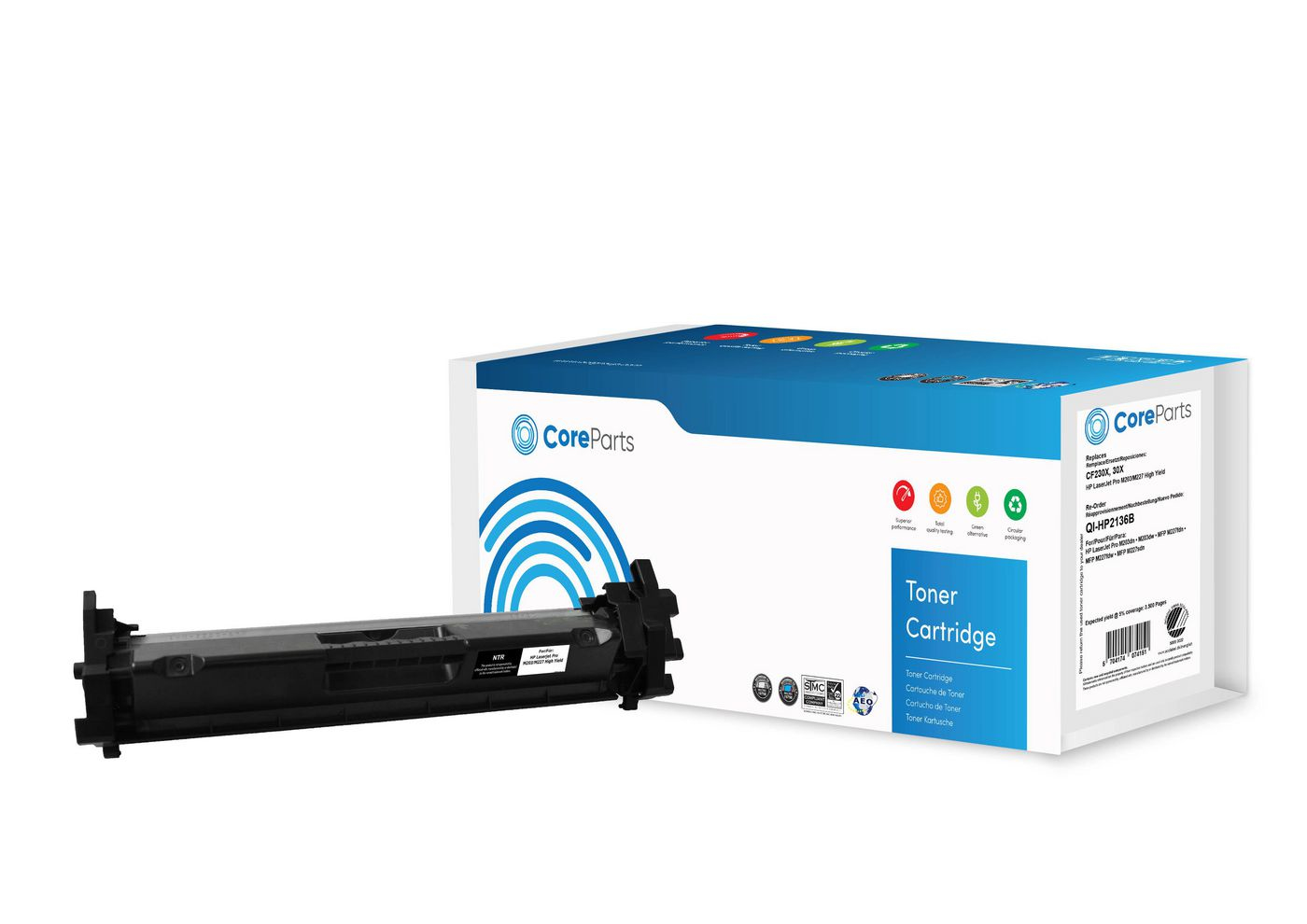 Image of CoreParts QI-HP2136B toner cartridge 1 pc(s) Compatible Black