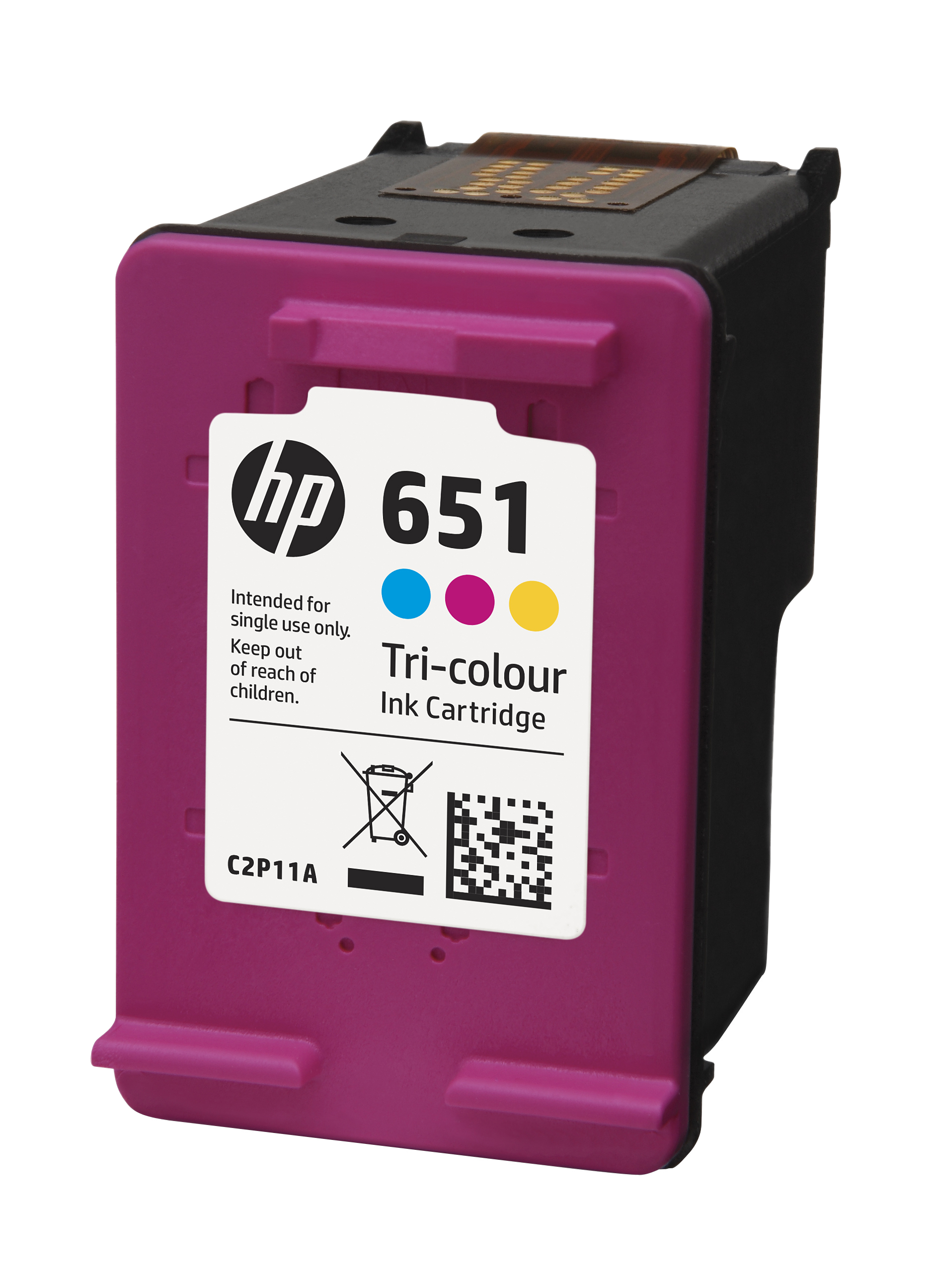 hp c2p11ae/651 printhead cartridge color, 300 pages for hp deskjet...