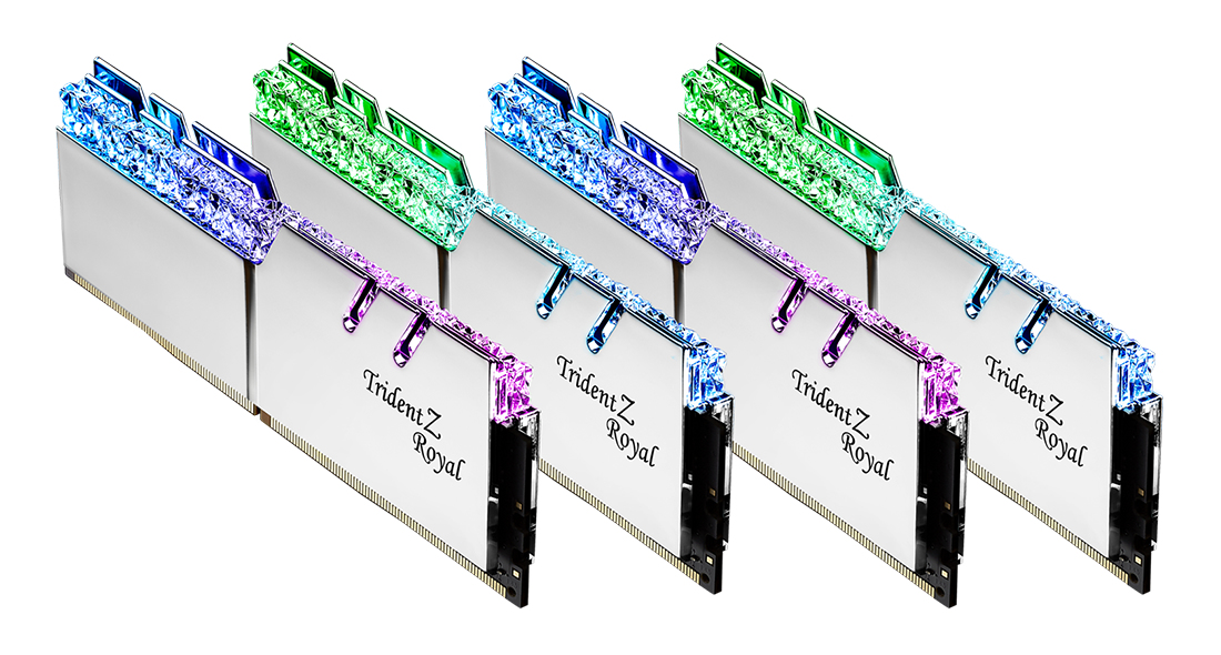 G.Skill Trident Z Royal F4-3200C14Q-128GTRS memory module 128 GB 4 x 32 GB DDR4 3200 MHz