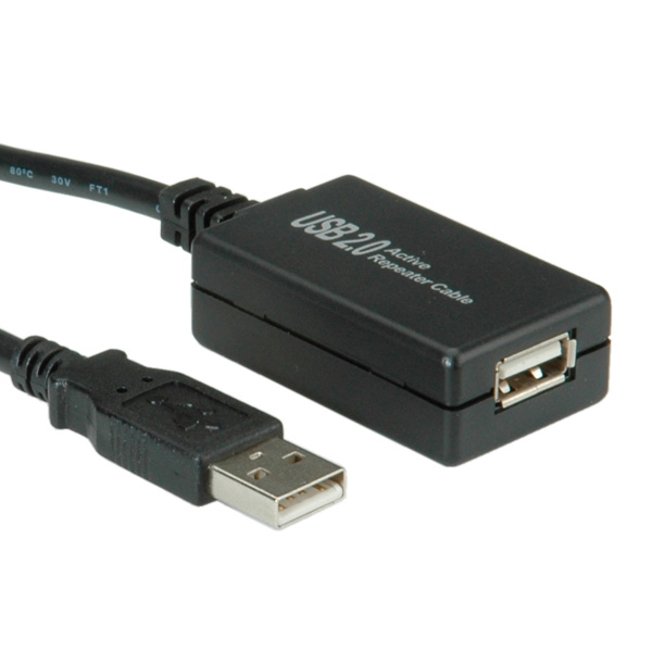 Image of Value USB 2.0 Extension Cable, active with Repeater 12 m