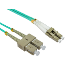 Cables Direct LC/SC, 2m fibre optic cable OM4 Blue