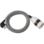Brennenstuhl 1161830020 electriciteitssnoer Zwart, Wit 5 m Netstekker type E Netstekker type F