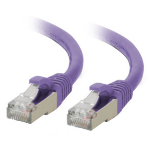 C2G 25ft Cat6a networking cable Purple 299.2" (7.6 m) S/FTP (S-STP)
