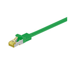 Image of Microconnect 0.5m Cat7 S/FTP networking cable Green S/FTP (S-STP)