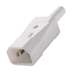 FDL 10 AMP C14 IEC 320 REWIREABLE PLUG CONNECTOR - WHITE