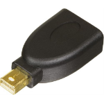 Deltaco MDP-DP cable gender changer Mini Displayport Displayport Black