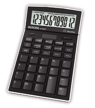 Image of Aurora DT920P calculator Desktop Display Black