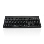 Accuratus 260 Lower Case keyboard Office PS/2 QWERTY UK International Black