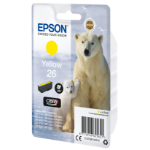 Epson Polar bear Singlepack Yellow 26 Claria Premium Ink