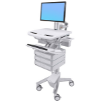 Ergotron StyleView Grey, White Flat panel Multimedia cart