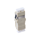 4Cabling LC OM1 Multimode Through Coupler Flangeless Duplex, Beige