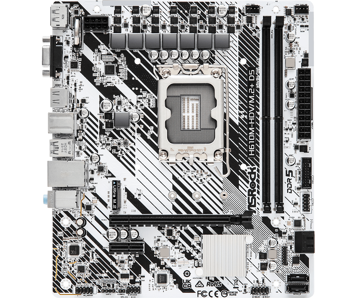 Image of Asrock H610M-HDV/M.2+ D5 Intel H610 LGA 1700 micro ATX
