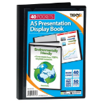 Tiger A5 Presentation Display Book 40 Pocket Black - 301718