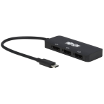 Tripp Lite U444-3DP-MST interface hub USB 3.2 Gen 2 (3.1 Gen 2) Type-C 10000 Mbit/s Black
