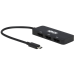 Tripp Lite U444-3DP-MST USB-C Adapter, Triple Display - 4K 60 Hz DisplayPort, 8K, HDR, 4:4:4, HDCP 2.2, DP 1.4 Alt Mode, Black