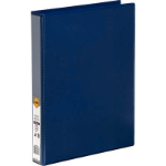 MARBIG CLEAR VIEW INSERT BINDER A4 3D RING 25MM BLUE