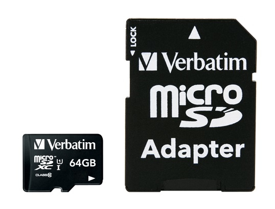 Image of Verbatim Premium 64 GB MicroSDXC Class 10