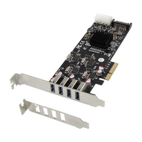 ProXtend PCIe x4 20GT/s USB3.0 Card 4-Port 5Gb/CH