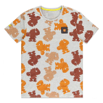 Nintendo Donkey Kong Colour Silhouette All-Over Print T-Shirt, Male, Large, Grey (TS672578NTN-L)