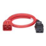 Panduit LPCB03-X electriciteitssnoer Rood 1,8 m C19 stekker C20 stekker