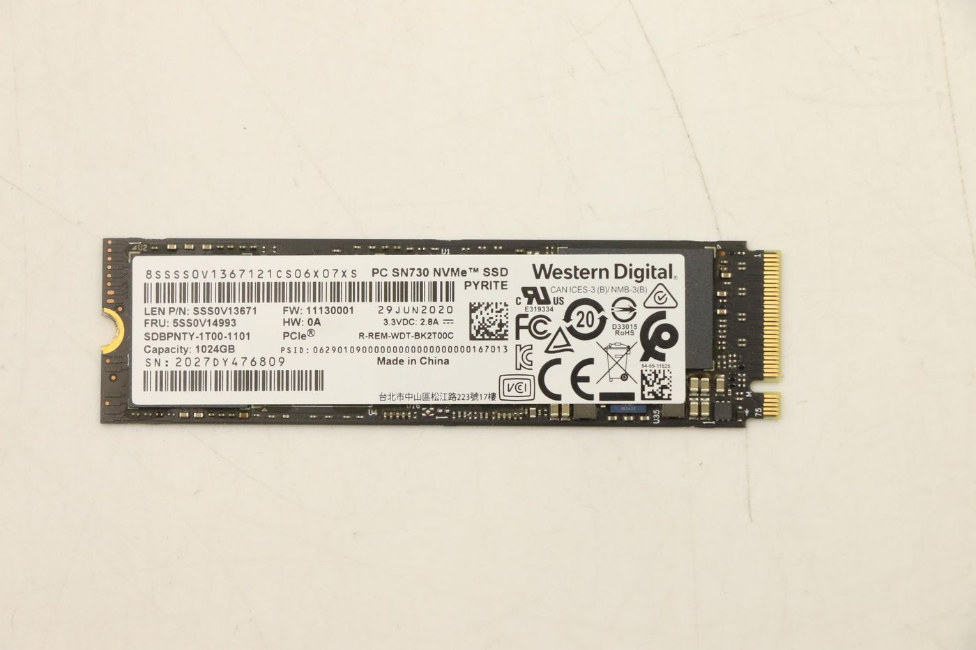 Lenovo 1 M.2 Pcie Nvme Solid Se