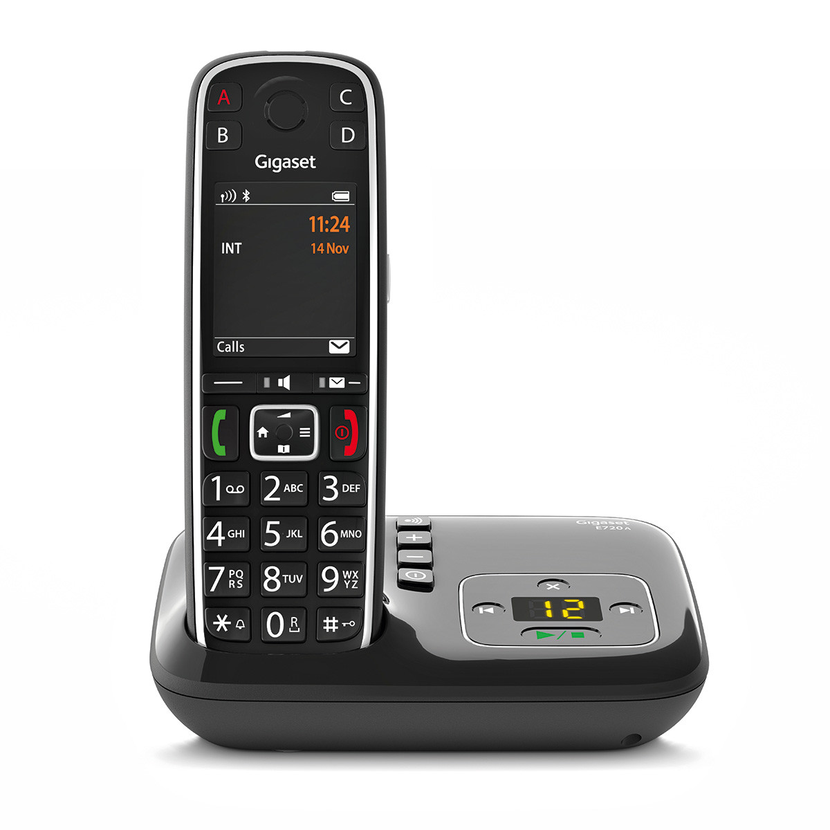 S30852-H2923-B101 UNIFY GIGASET OPENSTAGE E720A - Analog/DECT telephone - Wireless handset - 200 entries - Caller ID - Short Message Service (SMS) - Black