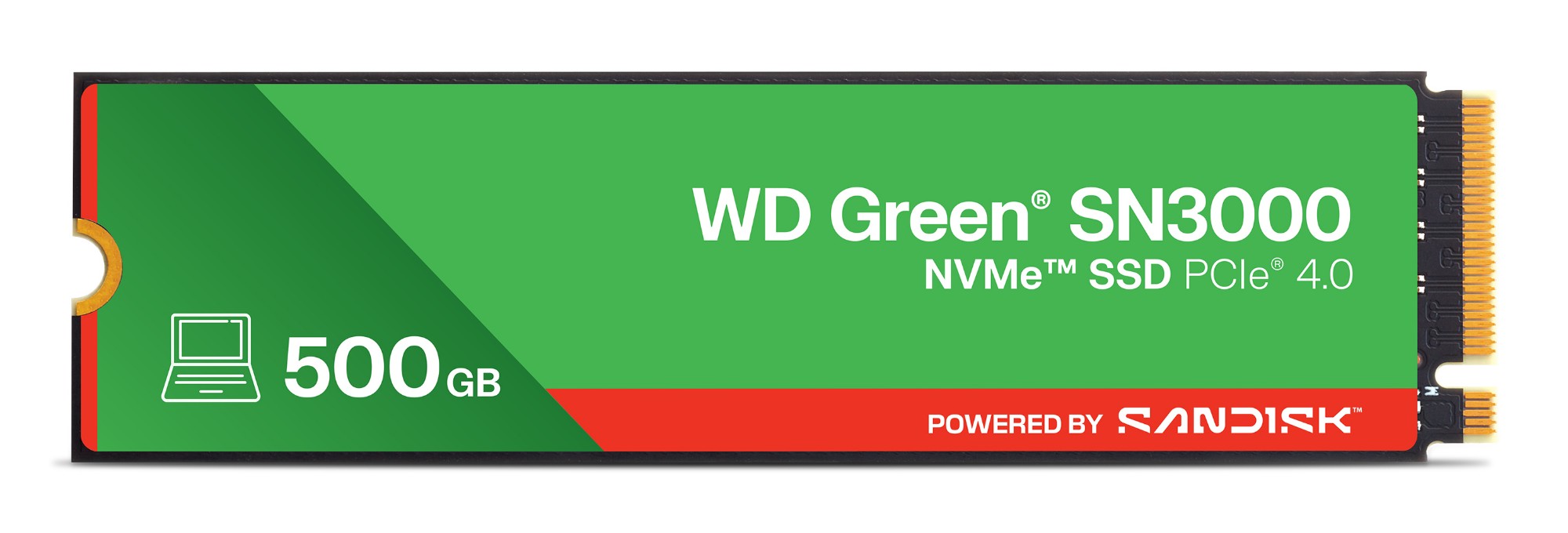 Western Digital Green WD â„¢ SN3000 NVMeâ„¢ SSD POWERED BY SANDISK 500 GB