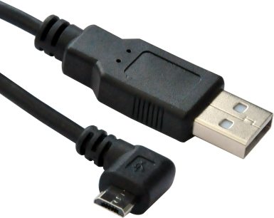 Image of Microconnect USBABMICRO3ANG USB cable 3 m USB 2.0 Micro-USB B USB...