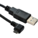 Microconnect USBABMICRO3ANG USB cable USB 2.0 3 m Micro-USB B USB A Black