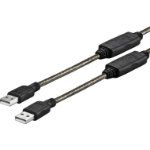 Vivolink PROUSBAA20 USB cable 20 m USB 2.0 USB A Black
