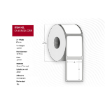 Capture CA-LB3132-C25R printer label