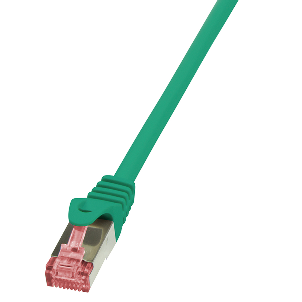 Image of LogiLink 0.5m Cat.6 S/FTP networking cable Green Cat6 S/FTP (S-STP)
