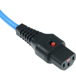 Scolm 1M C14-C13 Lck Bl PVC 1.0MM