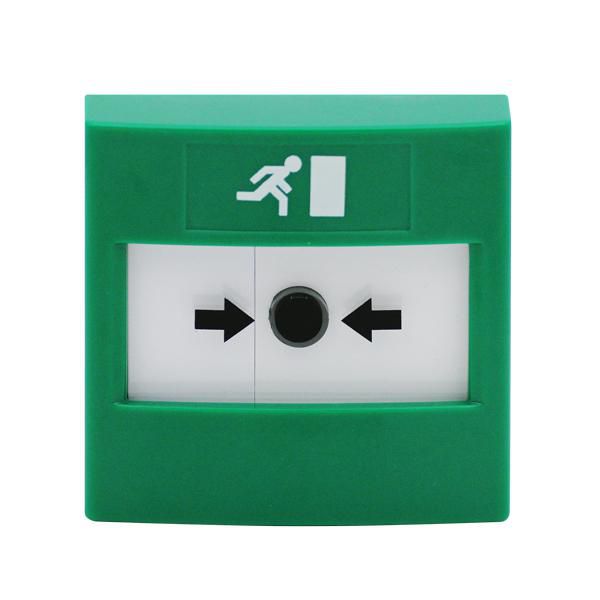 ReSet Call Point, Series 11,  Flush Mount - Green with  Running Man Logo thumbnail
