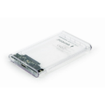 Gembird EE2-U3S9-6 behuizing voor opslagstations HDD-behuizing Transparant 2.5"