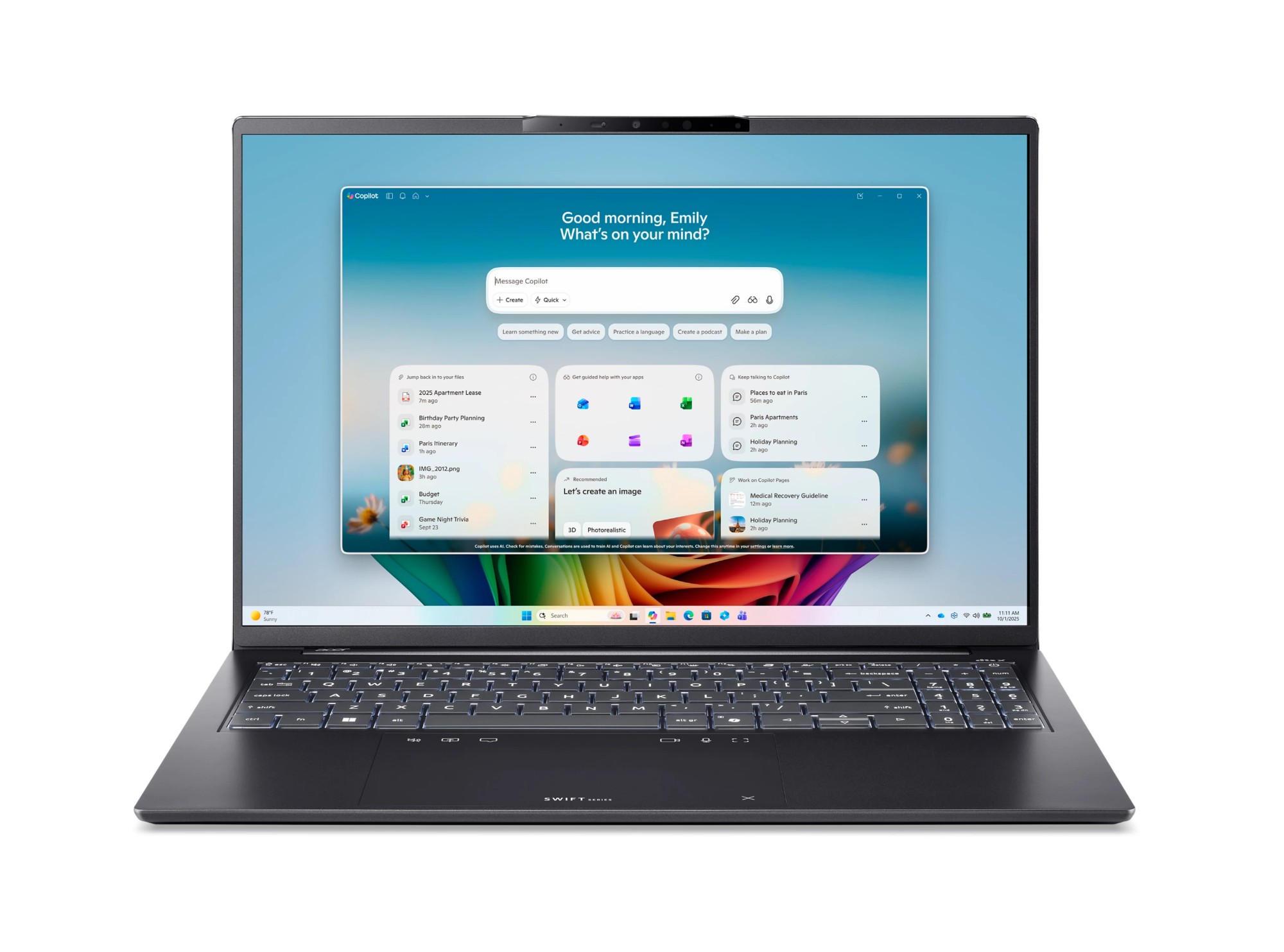 Acer Swift Go 16 AI SFG16-I71-7999 Notebook