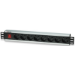 Intellinet 19" Rackmount 8-Way Power Strip - German Type, With On/Off Switch, No Surge Protection (Euro 2-pin plug)