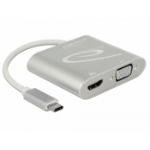 DeLOCK 87705 USB graphics adapter 3840 x 2160 pixels Silver