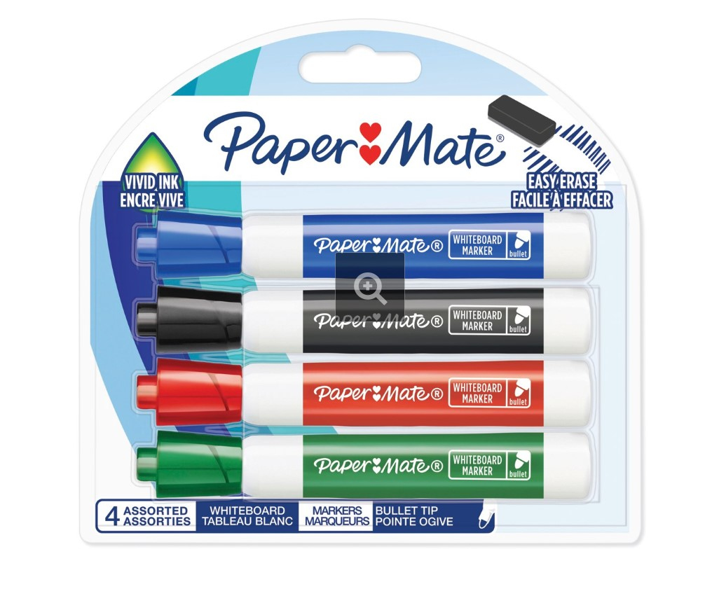 Image of Papermate 2071057 marker 4 pc(s) Bullet tip Assorted colours