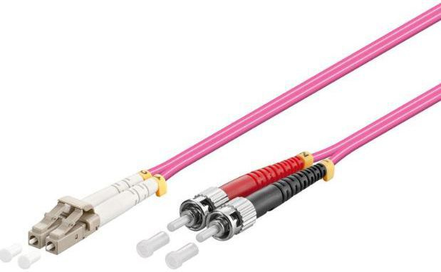 Image of Microconnect FIB412002-4 fibre optic cable 2 m LC ST OM4 Violet