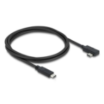 DeLOCK Coaxial USB 40 Gbps cable angled left / right USB PD 3.1 240 W 1 m