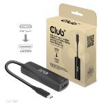 CLUB3D USB Gen2 Type-C to HDMIâ„¢ 8K60Hz or 4K120Hz HDR10+ with DSC1.2 with Power Delivery 3.0 Active Adapter M/F