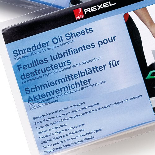 Rexel Shredder Oil Sheets (pack of 20)